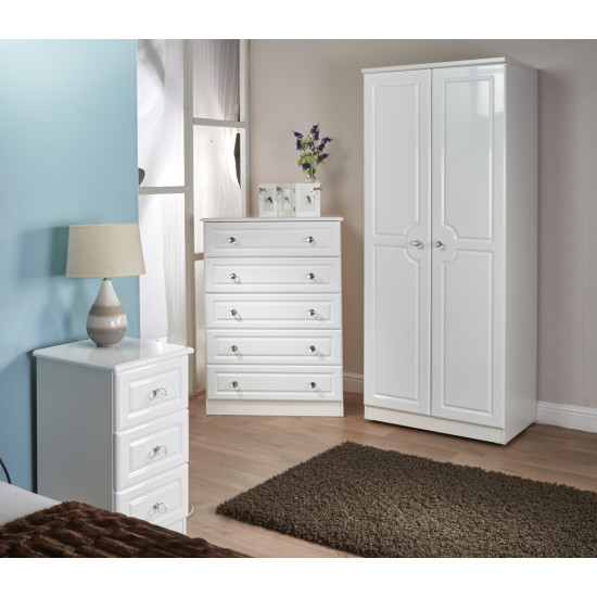 Aberdeen 4 Door 2 Drawer Mirrored Wardrobe