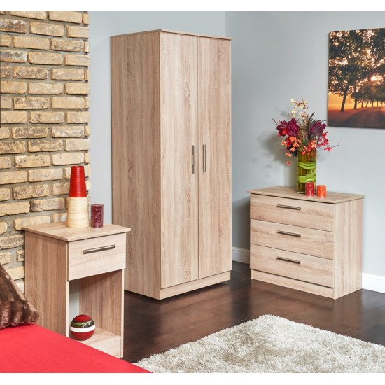 Contrast Tall 3 Door Wardrobe