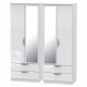 Canterbury 4 Door 4 Drawer Mirror Wardrobe