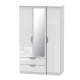 Canterbury 3 Door 2 Drawer Mirror Wardrobe