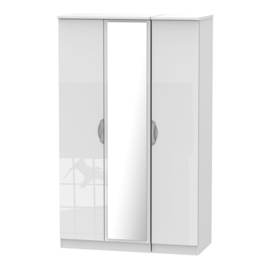 Canterbury 3 Door Mirror Wardrobe