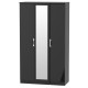 Canterbury Tall 3 Door Mirror Wardrobe