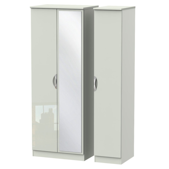 Canterbury Tall 3 Door Mirror Wardrobe