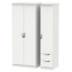 Canterbury Tall 3 Door 2 Small Drawer Wardrobe