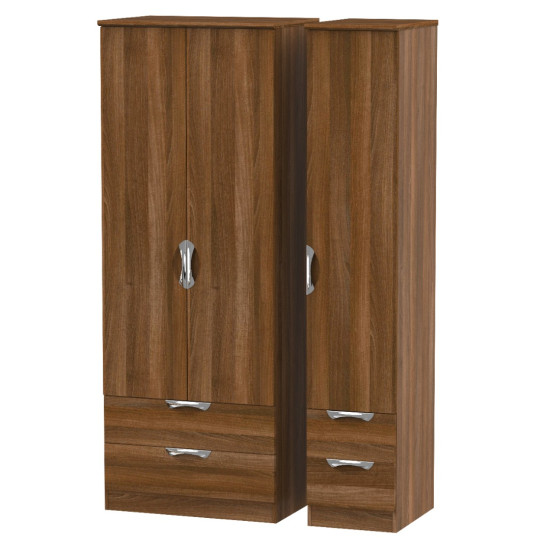 Canterbury Tall 3 Door 4 Drawer Wardrobe