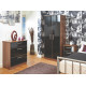 Contrast Tall 4 Door 2 Drawer Wardrobe