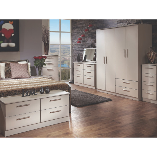 Contrast Tall 3 Door Wardrobe