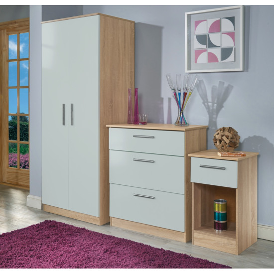 Contrast Tall 4 Door Mirrored Wardrobe