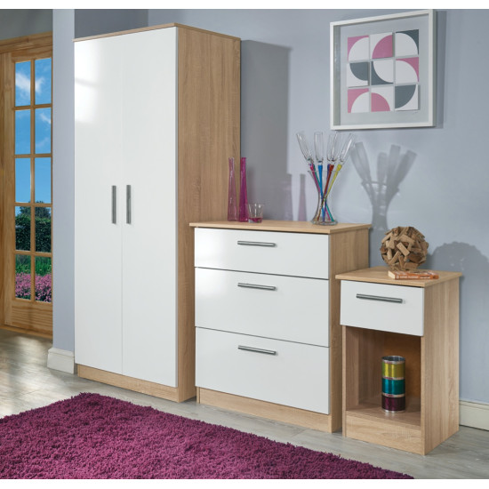 Contrast Tall 3 Door Wardrobe