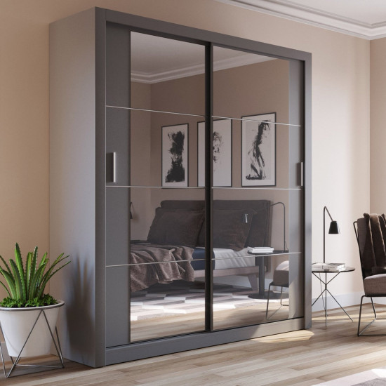 Daytona White 180cm Sliding Wardrobe