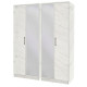 Destiny 4 Door Mirrored Wardrobe