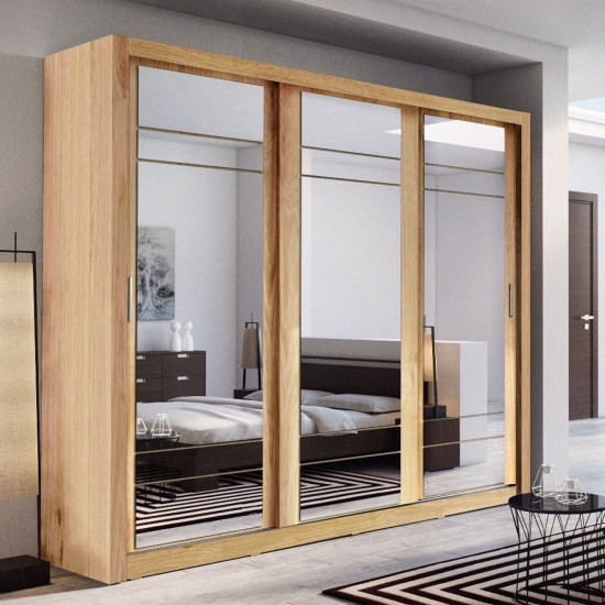 Florida White 250cm Sliding Wardrobe