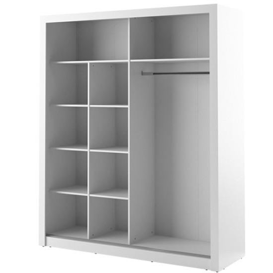 Alabama White 203cm Sliding Wardrobe