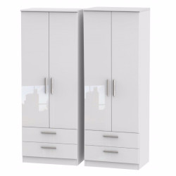 Michigan 4 Door 4 Drawer Wardrobe