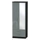 Michigan Tall 2 Drawer Mirror Wardrobe