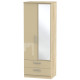 Michigan Tall 2 Drawer Mirror Wardrobe