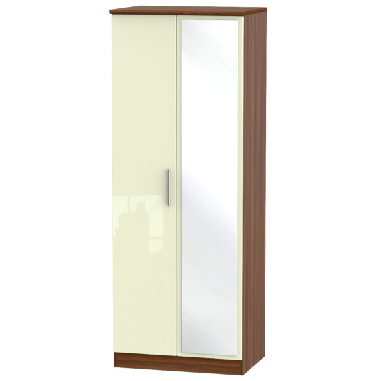 Michigan Tall 2 Door Mirror Wardrobe