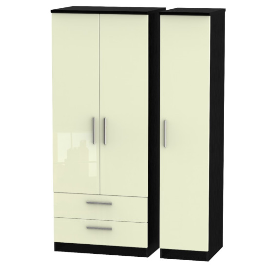 Michigan 3 Door 2 Drawer Wardrobe