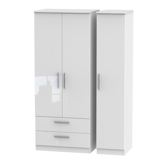 Michigan 3 Door 2 Drawer Wardrobe