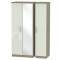 Michigan 3 Door Mirror Wardrobe