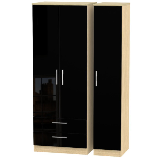 Michigan 3 Door 2 Drawer Wardrobe