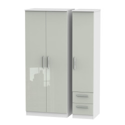 Michigan 3 Door 2 Small Drawer Wardrobe
