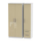 Michigan 3 Door 2 Small Drawer Wardrobe