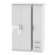 Michigan 3 Door 2 Small Drawer Wardrobe