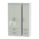 Michigan 3 Door 4 Drawer Wardrobe