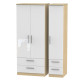 Michigan 3 Door 4 Drawer Wardrobe