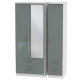 Michigan 3 Door 4 Drawer Mirror Wardrobe