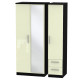 Michigan 3 Door 2 Small Drawer Mirror Wardrobe