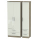 Michigan Tall 3 Door 4 Drawer Wardrobe
