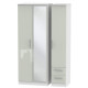 Michigan 3 Door 2 Small Drawer Mirror Wardrobe