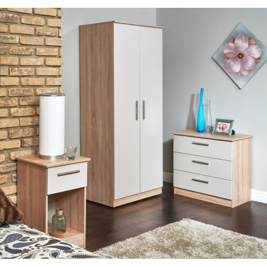 Contrast Tall 4 Door 4 Drawer Wardrobe