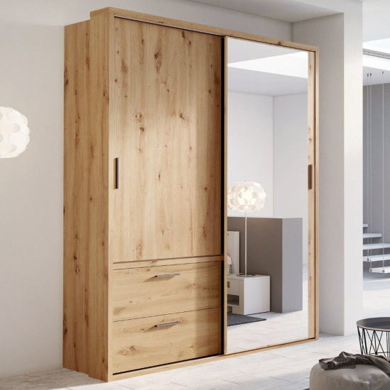 Texas White 180cm Sliding Wardrobe