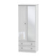 Aberdeen 2 Drawer Mirrored Wardrobe