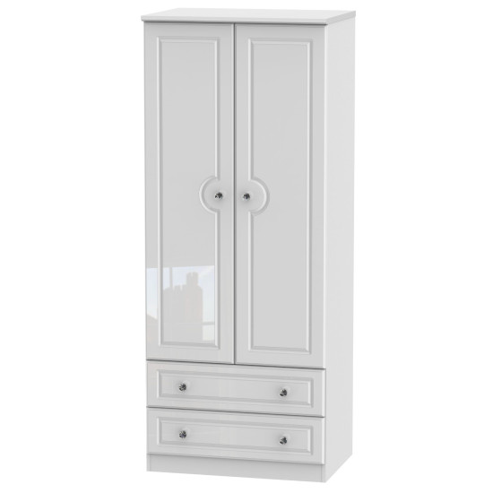 Aberdeen Tall 2 Drawer Wardrobe