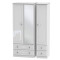 Aberdeen Tall 3 Door 4 Drawer Mirrored Wardrobe