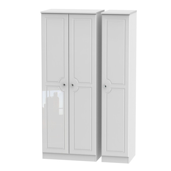 Aberdeen Tall 3 Door Wardrobe