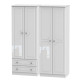 Aberdeen Tall 4 Door 2 Drawer Wardrobe