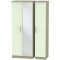 Contrast Tall 3 Door Mirrored Wardrobe