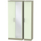 Contrast Tall 3 Door Mirrored Wardrobe