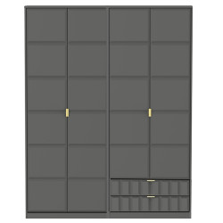 Cubix 4 Door 2 Drawer Wardrobe