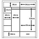 Nevada Grey 200cm Sliding Wardrobe