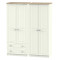 Palermo Standard 4 Door 2 Drawer Wardrobe