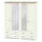 Palermo Tall 4 Door 4 Drawer Mirrored Wardrobe