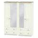 Palermo Tall 4 Door 4 Drawer Mirrored Wardrobe