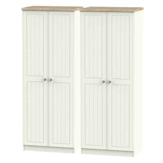 Palermo Tall 4 Door Wardrobe