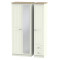 Palermo Tall 3 Door 2 Small Drawers Mirrored Wardrobe 